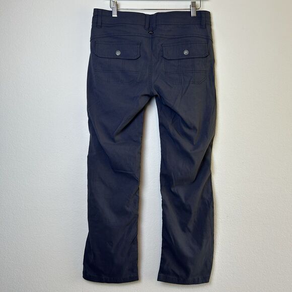 Prana Pants Womens 6 Gray Halle Nylon Outdoor Hiking Stretch Roll Up Gorpcore - Picture 8 of 15